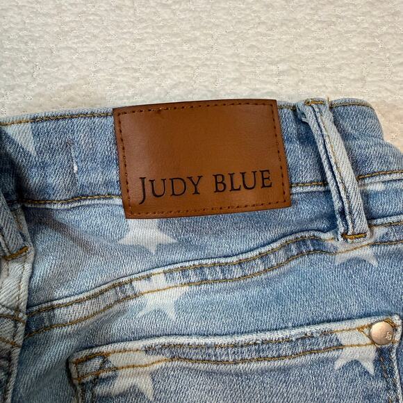 Judy Blue Americana Flare Light Jeans Size 3/26 Style #88695 Stars & Stripes - Picture 9 of 10